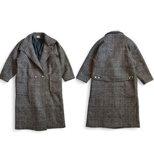 Vintage CPi Long Wool Tweed Coat 14 Classic Timeless  Academia City Warm Busines